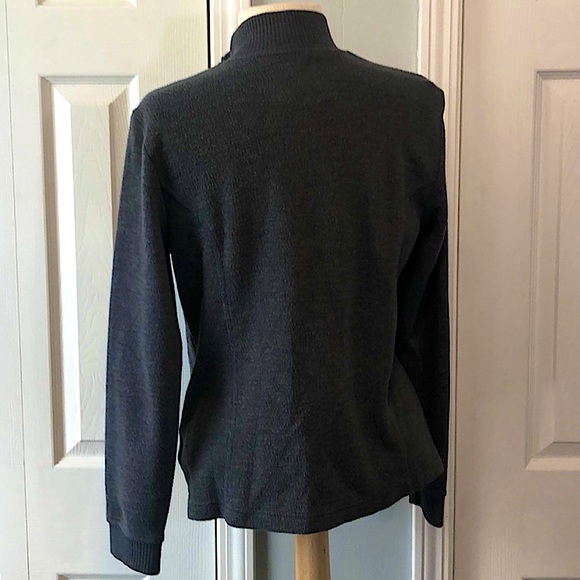 Karen Scott Grayish Black Zip Close Jacket w Pockets - Picture 4 of 4